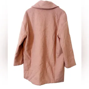 Astr the Label Dusty Pink Double-Breasted Wool Blend Pea Coat Size Small‎ thumbnail 2