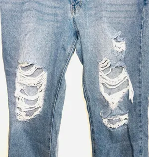 KanCan 100% Cotton Nonstretch Light Wash Ripped Straight Leg Jeans thumbnail 5