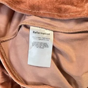 NWT Reformation Brecken Velvet Knit Midi Dress Dusty Pink Size M thumbnail 12