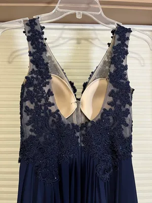Sherri Hill Blue Prom Dress thumbnail 3