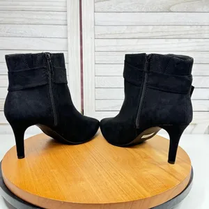 Torrid Studded Side Bow Ankle Boots Booties‎ Black Microfiber 9.5W thumbnail 5