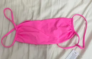 Frankie's Bikinis kailyn pink bikini top thumbnail 3