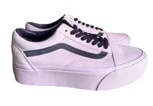 Vans Old Skool Unisex Suede Lavender Shoe Size 8 or 9.5 #217 thumbnail 1