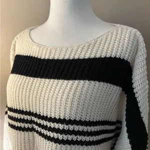 SHEIN Multicolor Striped Knit Sweater Size S thumbnail 2
