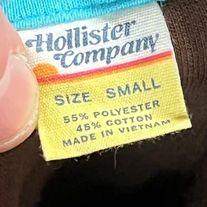 Hollister Women’s Size Small Track Jacket Brown San Clemente Surf Academy thumbnail 5