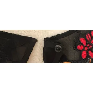 Sachin & Babi Noir Dream Embroidered Lace Trumpet Dress Black Floral Gown 14 thumbnail 6