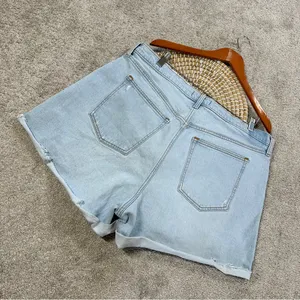 Abercrombie & Fitch Curve Love The Dad Short High Rise Cuff Hem Light Wash 34/18 thumbnail 5