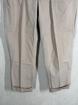 Vuori Women’s Organic Cotton Vintage Ripstop Ankle Pants Drawstrings in Gravel L thumbnail 5