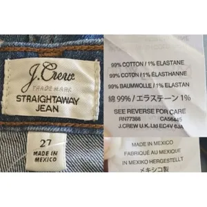 ✨2xHP✨J. CREW• Straightaway Jean✨ thumbnail 4