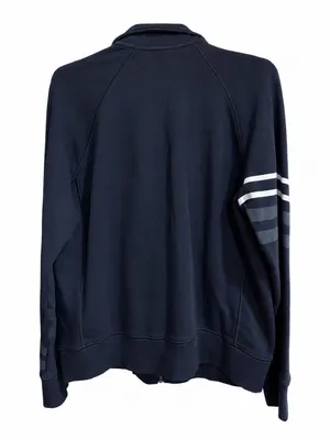 Under Armour Men’s Navy Zip-Up Performance Jacket with Sleeve Stripes thumbnail 3