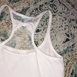Betsey Johnson small wifey sequin tank top w/bow thumbnail 5