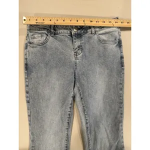 Pacsun Flare Jeans Women 29" Cotton Retro Stretch 70s Hippie Travel Vacation thumbnail 4