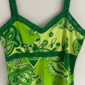 Green Paisley‎ Print Bob Mackie Studio Tank Top thumbnail 3