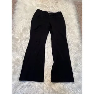 Banana Republic Women's Size 8 Jackson Fit Dress Pant Black Sexy Trouser Flare thumbnail 3