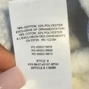 598 | Aritzia Sweatfleece Mega Fit‎ Cargo Mini Skirt Heathered Oatmeal XS thumbnail 8