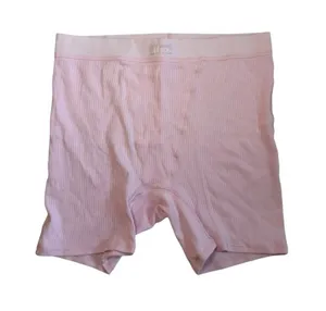 Skims Ribbed Cotton Boxer Biker Lounge Shorts thumbnail 1