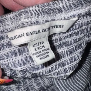 American Eagle Striped smocked tie strap dress thumbnail 6