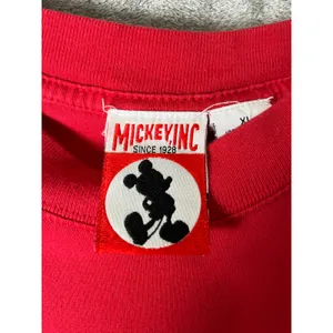 Vintage 90s Mickey Inc Minnie Mouse Embossed Graphic‎ T Shirt Red XL Disney thumbnail 5