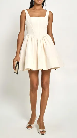 dress mini corset inspired ruffled balloon bodycon summer cocktail wedding thumbnail 13