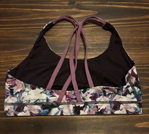 Lululemon Energy Bra Utopia Multi / Vintage Plum 10 thumbnail 1
