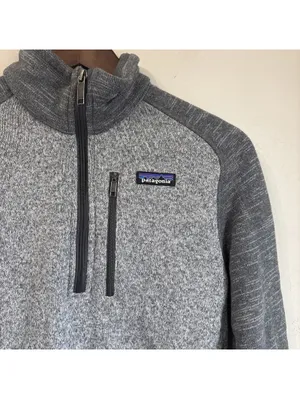 Patagonia Lightweight Better Sweater Gray Quarter Zip Fleece Pullover Small thumbnail 2