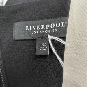 Liverpool Los Angeles Womens Sheath Cocktail Dress Size 10 Black Career Office thumbnail 7