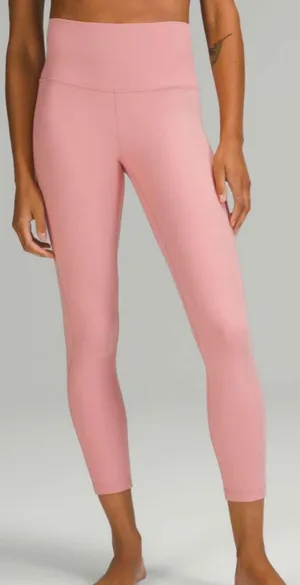 Lululemon NWT Pink Puff Align High-Rise Nulu Hidden Pocket Pants 25" 9/2021 12 thumbnail 1