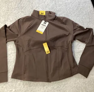 Members Mark Womens Extra-Warm Jacket Brown Full Zip Thumbholes Medium NWT‎ thumbnail 1