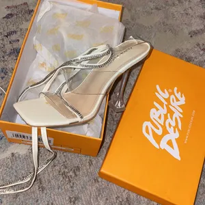 MOVING SALE NIB Public Desire Kim rhinestone heel - NEW thumbnail 8