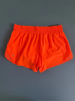 Lululemon Hotty Hot High-Rise Neon Orange Lined 2.5” Shorts thumbnail 2