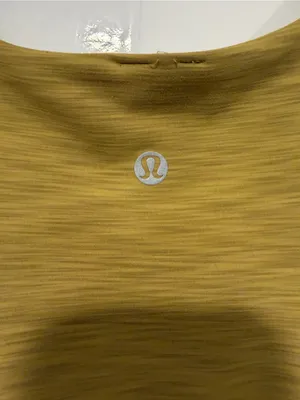 Sleeveless Lululemon Instill Crop Tank Top in Mustard Yellow thumbnail 3