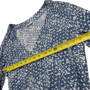 Free People Ditsy Floral Lace Bell Ruffle Sleeve Bodysuit Fairy Whimsical S thumbnail 10