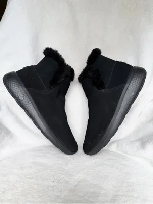 Skechers Boots Womens 9.5 On the Go Joy Bundle Up Winter Bootie 14610 Black Sued thumbnail 8