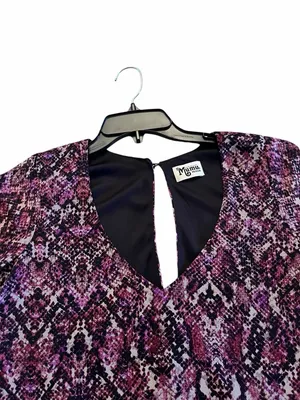 Show Me Your Mumu Snake Print Mini Purple Dress Boho Flowy Bell Sleeve M thumbnail 7
