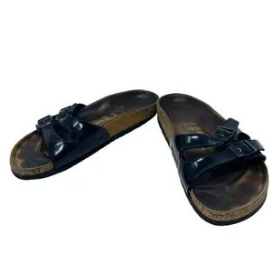 Birkenstock Ibiza Birko-Flor Slide Sandals Black Patent Size 39 US‎ 8 - 8.5 thumbnail 5