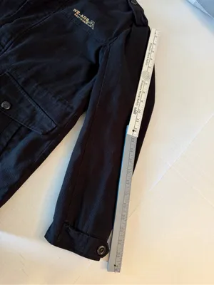 Black we.are denim utility/military Jacket Y2K 2008 thumbnail 12
