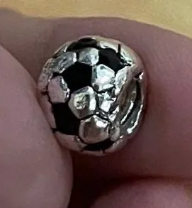 925 soccer mom silver ball charm thumbnail 1