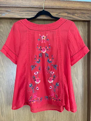 Embroidered Floral Top Multi thumbnail 1