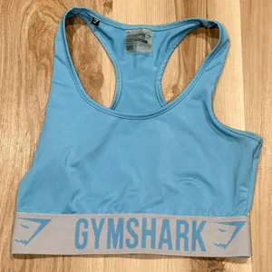 Gymshark Light Blue Racerback Sports Bra Women’s Small thumbnail 1