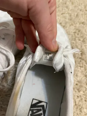 Vans White Checkered Size 7.5 thumbnail 3