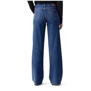 NWOT Levi's 318 Shaping Wide Leg Jeans Dark Wash 27x32 Mid Rise Denim‎ thumbnail 2