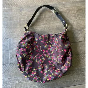 Betsey Johnson colorful floral happy skull‎ pattern hobo bag thumbnail 10