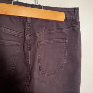 Pacsun Womens Size 26 Button Front Denim Mini Skirt Black Cut Off Stretch Cotton thumbnail 10