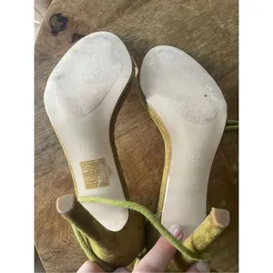 CAPE ROBBIN Clear toe stilettos in green suede heels shoes for women thumbnail 6