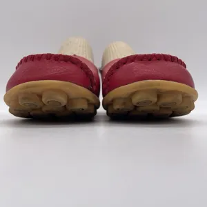 Venus Celia Womens‎ 39 (8.5) Shoes Moccasins Red Leather Slip On Moc Toe Walking thumbnail 9