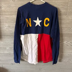 ROYCE North Carolina spirit jersey Long‎ Sleeve Blue Tee Casual size small thumbnail 4
