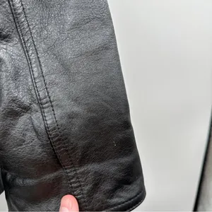 Vintage 90s Wilsons Leather Black Genuine Leather Jacket‎ Coat Size M thumbnail 12