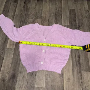 Princess Polly Purple Pink buttoned chunky knit oversized cardigan thumbnail 4