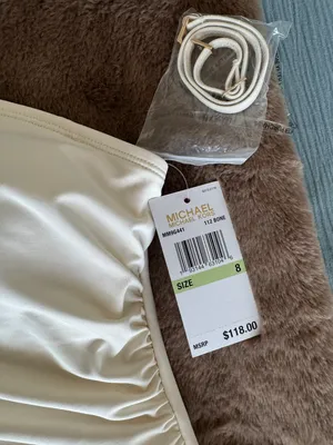 White Embellished One-shoulder Underwire One-piece Swimsuit Size 8 thumbnail 3