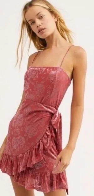 Velvet Wrap Dress thumbnail 2
